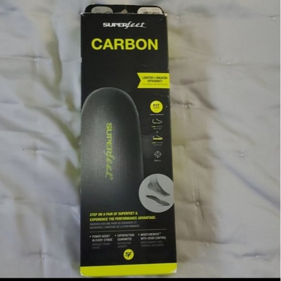 Superfeet CARBON Fit Insoles - Size C - Picture 1 of 6